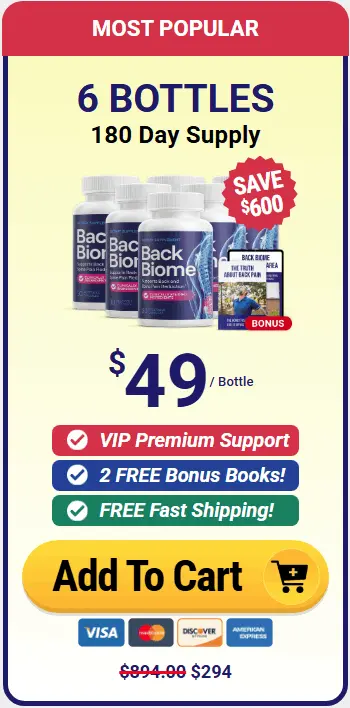 BackBiome 6 Bottle Pack